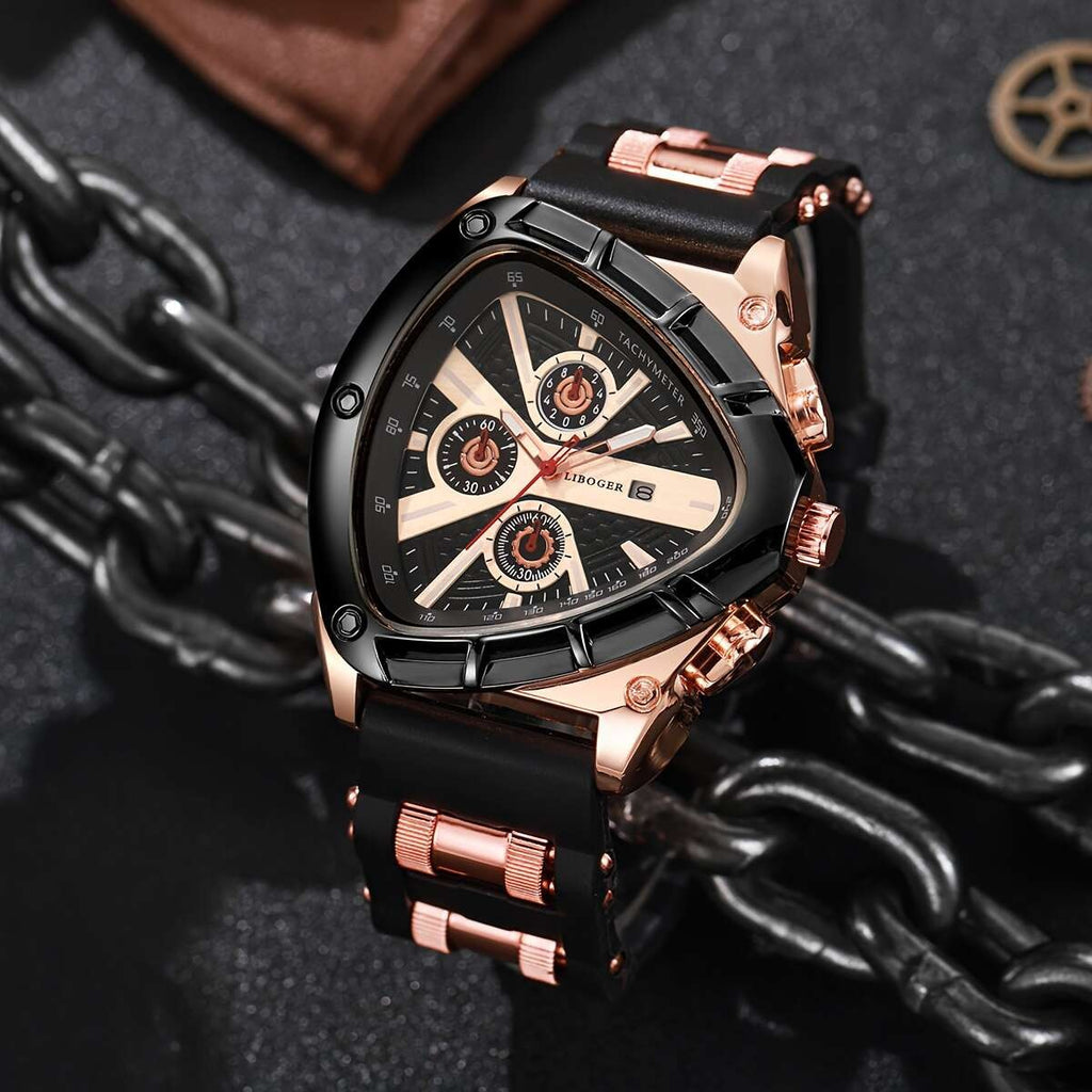 Stilvolle und minimalistische Herrenuhr aus einer Legierung