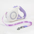 Retractable dog leash and collar set with a spotlight, suitable for small and medium dogs, featuring a durable traction rope.