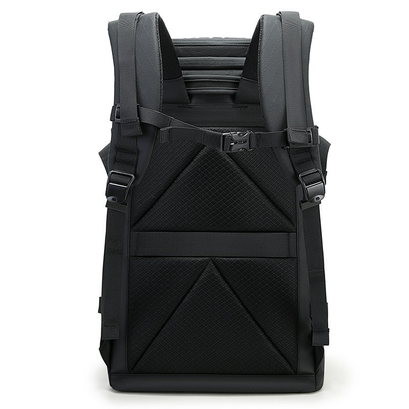 High-capacity outdoor adventure backpack by Bucciato, featuring multiple compartments and sturdy straps for hiking or camping.