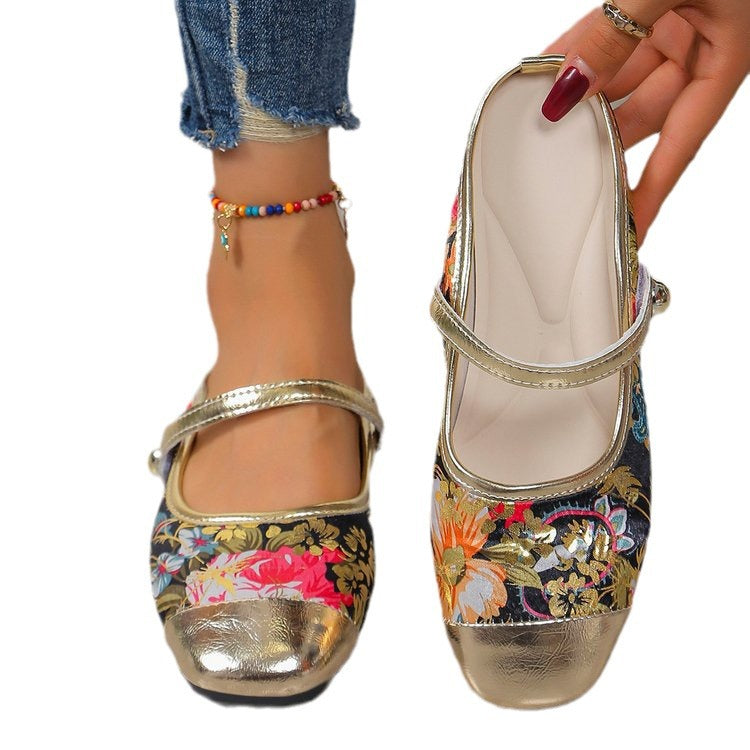 Womens Stylish Floral Slide Sandals For Summer