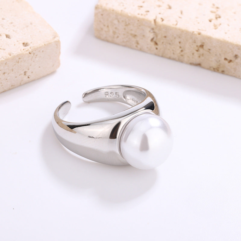 Einzigartiger Ring mit Zirkonia-Einlage, modisches Design für den Zeigefinger, Minderheitenstil