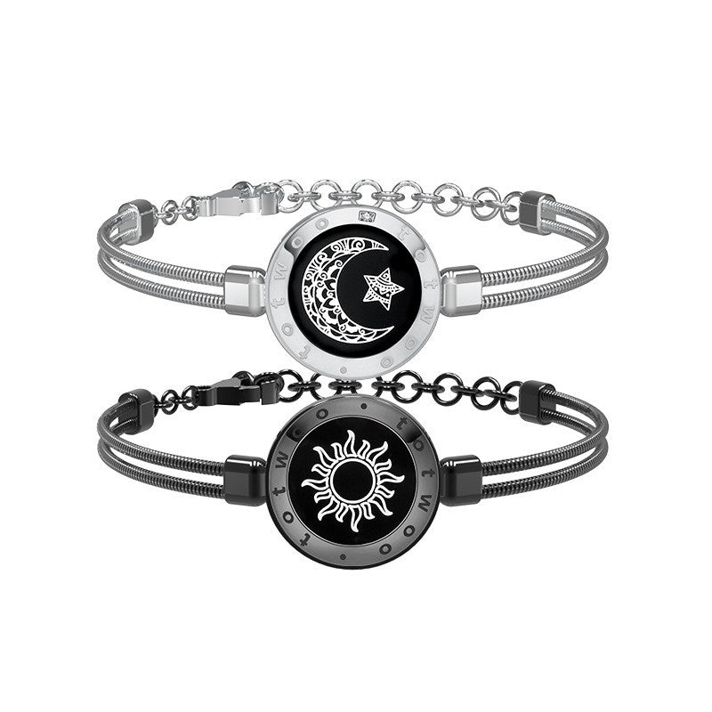 Smartes Sonnen-Mond-Paararmband mit Sensoren