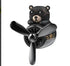 Black Bucciato Car Vent Clip Air Freshener attached to a vehicle vent, designed to add a fresh scent to car interiors.
