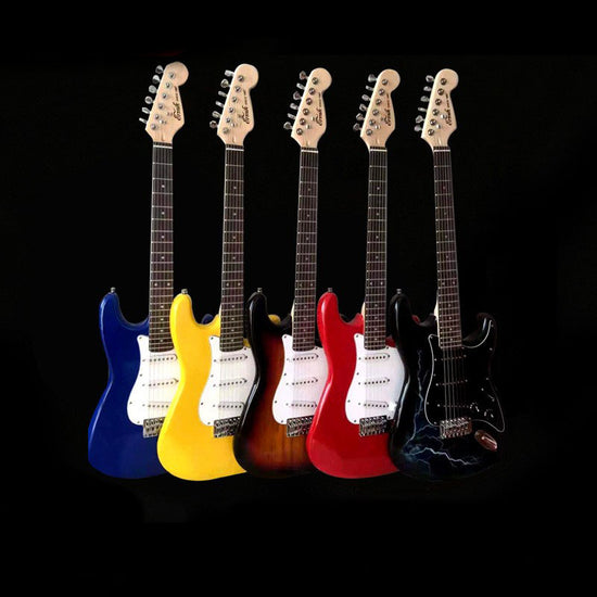 Originale E-Gitarre ST Lightning Style, mehrfarbig, optional, für Anfänger