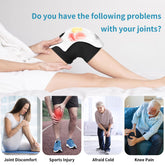 Bucciato intelligent knee massager with heating, infrared laser, and vibration for pain relief, designed for home use.