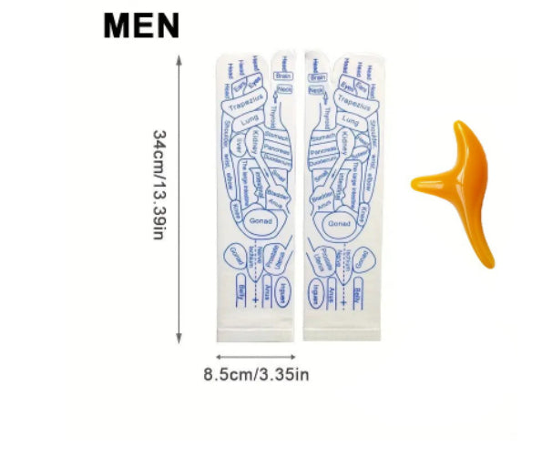 Fußmassage-Socken zur Linderung müder Füße, Akupressur-Fußmassagegerät, Reflexzonen-Socken, Fußpunkt-Socken, Fußpunkt-Werkzeug, Physiotherapie-Socken