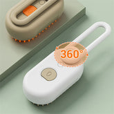 Electric cat and dog steam brush from Bucciato for pet grooming, featuring massage, hair removal, and spray functions.