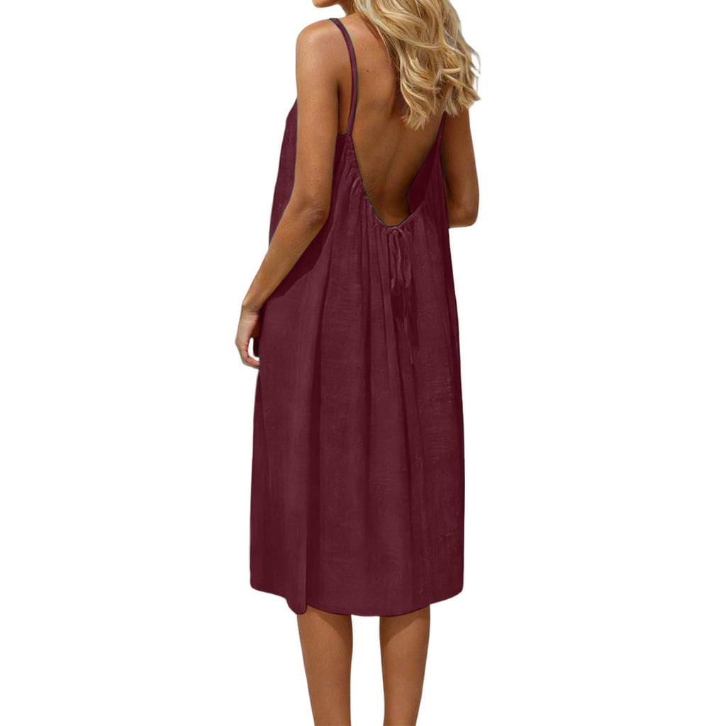 Kleid aus Eisseide und Leinen, Damenmode in großen Größen