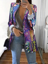 Colorful European and American style casual suit with high fashion sense, perfect for spring and autumn.