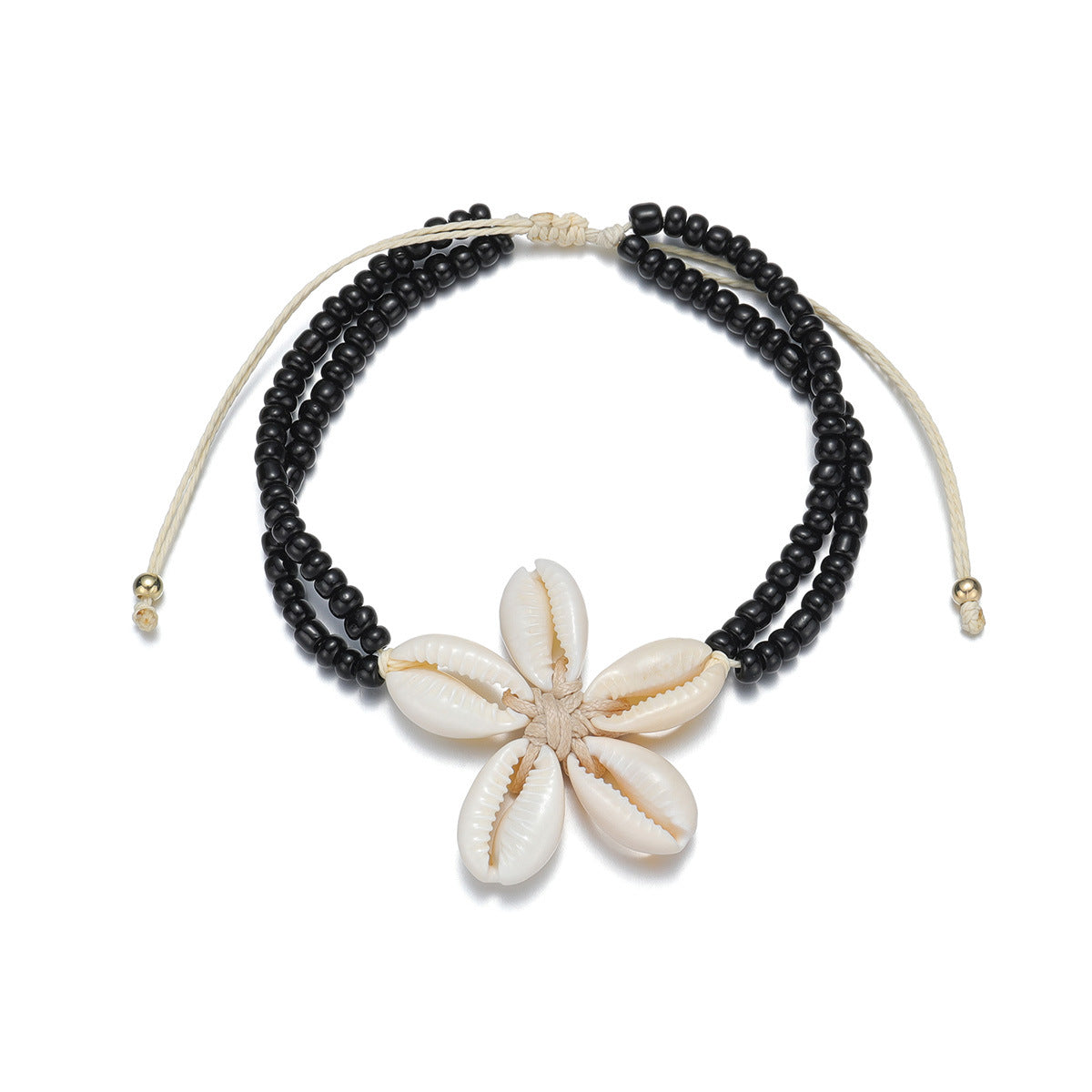 Bohemian-style Natural Shell Ankle Bracelet For Vacation Looks