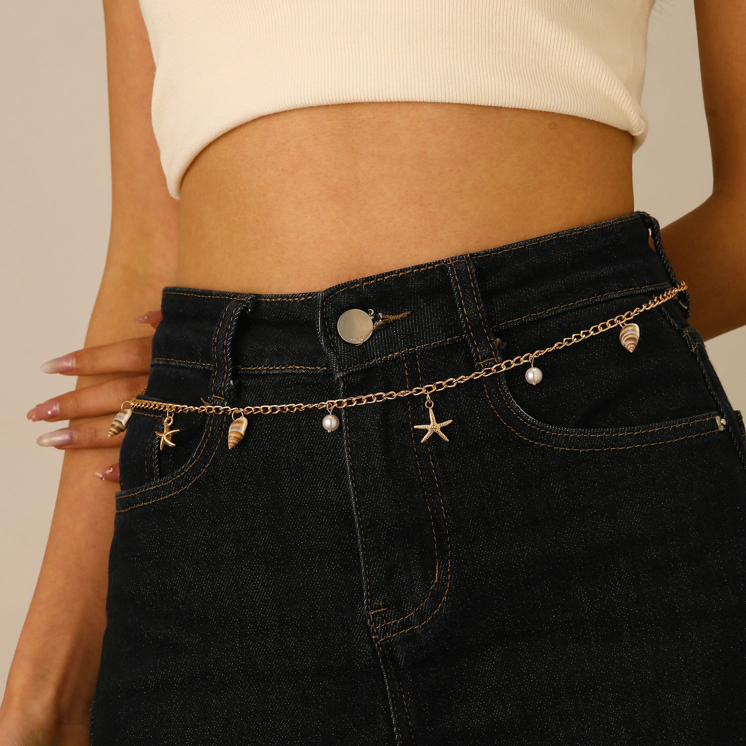 Bohemian Summer Beach Shell Waist Chain For The Seaside