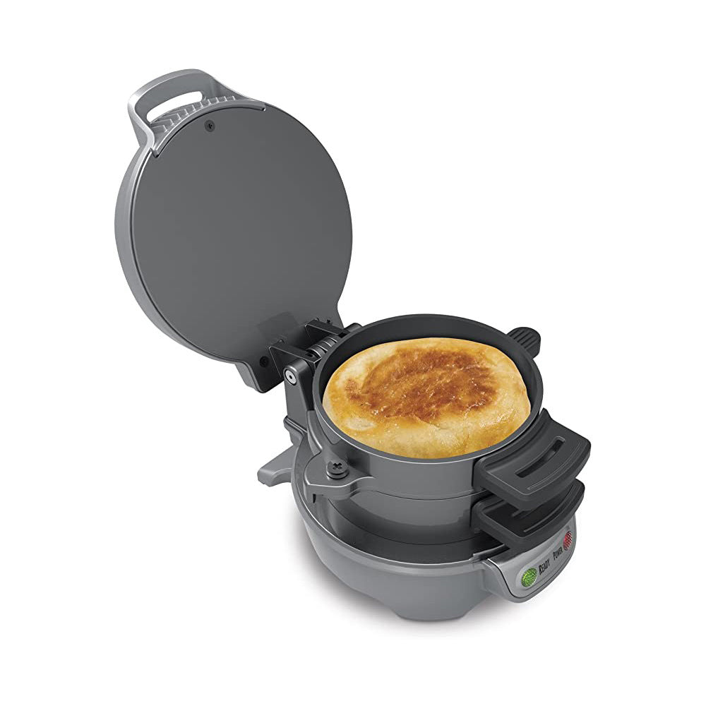 Frühstücksmaschine für den Haushalt, Hamburger-Sandwich-Maker mit Eierkocherring, Brot-Sandwich-Maschine, Waffeleisen