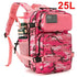 Mens tactical double-cup hunting backpack with multiple compartments, adjustable straps, and durable material designed for outdoor hunting.