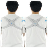 Adjustable smart back posture corrector by Bucciato, featuring padded straps and ergonomic design for improved spinal alignment.