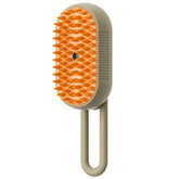Electric cat and dog steam grooming brush with spray, massage features, and hair removal comb for pet grooming and grooming supplies.