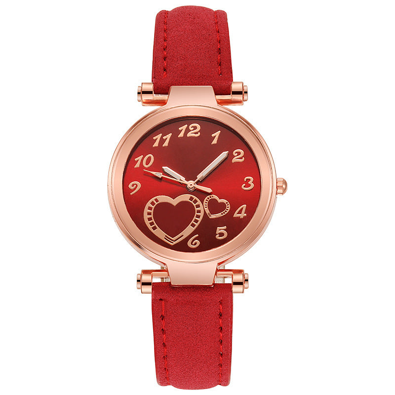Retro-Schmuckset für Damen mit Liebesuhr
