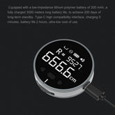Digital electronic measuring ruler by Bucciato, featuring high-definition LCD display and high precision for distance measurement.