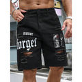 Herren-Shorts mit Buchstabenprint „Do The Old Cowboy“