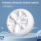 Portable Bucciato Mini Washing Machine with compact turbine design, ideal for small loads and travel use.