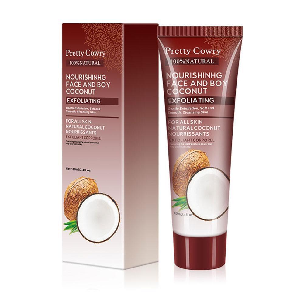 Cucumber Coconut Papaya Facial Exfoliating Gel Cream Body Cleansing,(clean, fresh, and premium but mass-appeal).